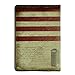 MEKU PU Leather Passport Cover Holder Passport Wallet Vintage Travel Wallet Case Stars & Stripes USA American Flag