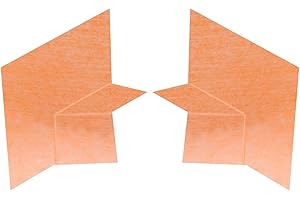 Schluter KERDI-KERECK Kit 1 Right/1 Left Bench Corner - 4 Mil Thickness - Preformed Seamless Corners Triangular Shower Benche