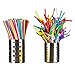 Zcargel Colorful Flexible Disposable Extra Long Drinking Straw Plastic