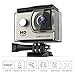 DBPOWER 1080P Action Camera 12MP Waterproof Sports Camera 140 Degree Wide Angle Lens, 30m Underwater DV Camcorder with 14 Accessories and 2 Batteries(Silver)