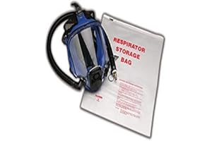 Allegro 2000 Respirator Storage Bags, Half/Full Mask, Large, Clear