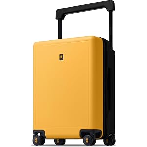LEVEL8 Voyageur Wide Handle Carry on Luggage Airline Approved, 20 Inch Tsa Approved Carry on Luggage for Travel, Lightweight