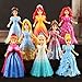 8pcs Cute Princess Action Figures Changed Dress Doll Kids Boy Girl Toy Set Gift