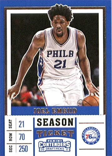Joel Embiid Basketball Card Philadelphia 76ers All Star 2017
