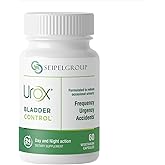 UROX Bladder Control, Safe and Effective Bladder Support Supplement for Men & Women, Helps Reduce Urinary Leakage, Incontinence, Frequency, Urgency, Night Trips to Bathroom - 60 Vegetarian Capsules
