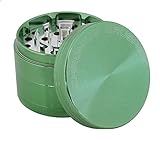 Chromium Crusher 2.5 Inch 4 Piece Tobacco Spice Herb Grinder - Green