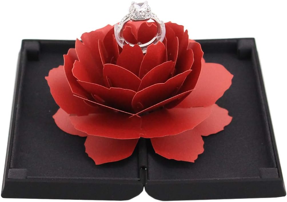 Orita Jewelry Box Antique Rose Engraved Ring Jewelry Organizer Christmas Gift