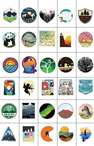 image for Feeke Wilderness Nature Stickers Outdoors Hiking Camping Travel Advent