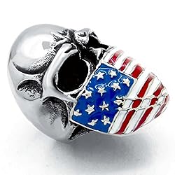 ELFASIO Men's Stainless Steel Band Ring American