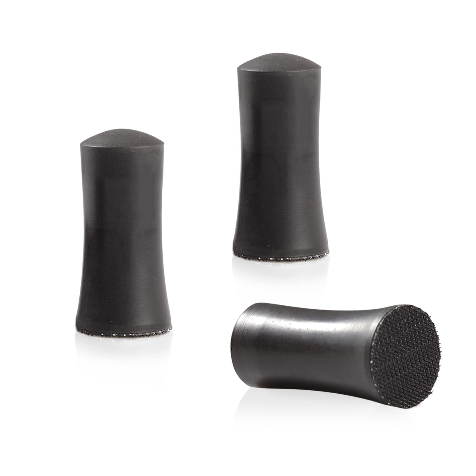 SPEEDWOX 3 Pack 1" Hand Sanding Blocks Mini Hook and Loop Sanding Pad Hook Backing Plate for Wood Furniture Restoration Polishing Home and Car (Black)