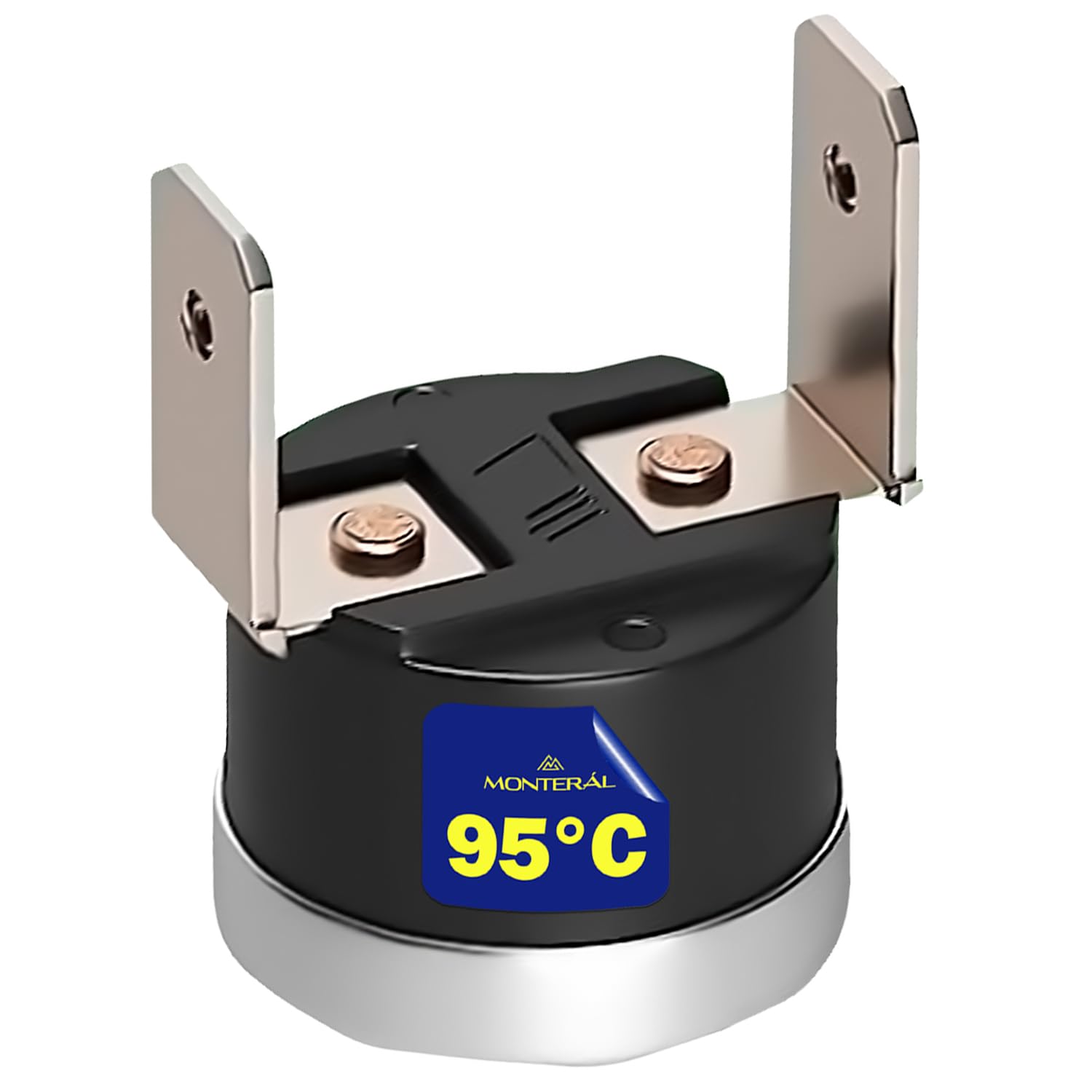 Thermostat with Fixed Disconnect NC Temperature Limiter 95°C Vertical Fastons 6,3 mm Warranty 10 Years - MONTERAL