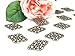 40pcs Filigree Flower Plate Charms,Hollowed-Out Rhombic Pendant Connector for DIY Jewelry Making Wrapping Accessories by Alimitopia(Antique Bronze Tone)