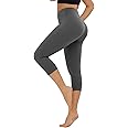 High Waisted Leggings for Women - No See Through Tummy Control Cycling Workout Yoga Pants with Pockets Reg & Plus