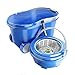 MASTERTOP Mop Bucket with Wringer Set - Floor Mop, Spin Mop with 2 Wheel Easy Move, Stainless Steel Longe Mop Handle, 5 Microfiber Replacement Head Refills, 1 Floor Brush Mop Head