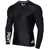 LAFROI Men's Long Sleeve UPF 50+ Baselayer Skins Performance Fit Compression Rash Guard-CLYYB