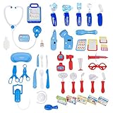 Best Choice Products 45 Pieces Pretend Doctor Playset with Electronic Stethoscope and Medical Doctor's Equipment, Lights and Sounds