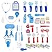 Best Choice Products 45 Pieces Pretend Doctor Playset with Electronic Stethoscope and Medical Doctor's Equipment, Lights and Sounds