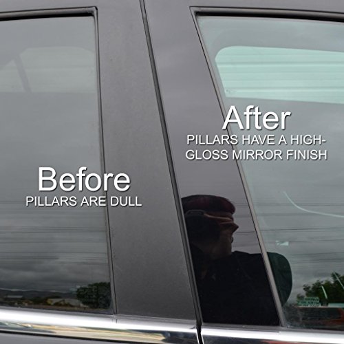 Ferreus Industries Piano Black Pillar Post Trim Cover fits: 2006-2010 Dodge Charger All Models PIL-001-GB