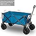 Timber Ridge Folding Camping Wagon/Cart - Collapsible Sturdy Steel Frame Garden/Beach Wagon/Cart