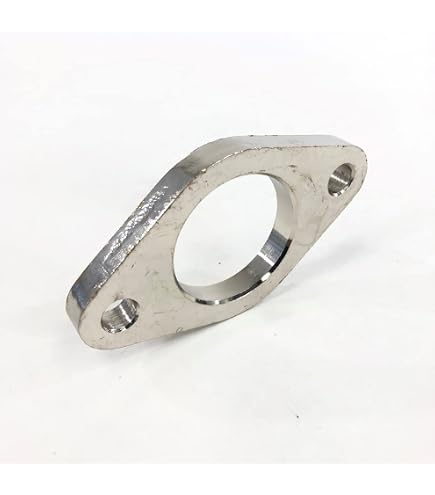 Vibrant 14360 External Wastegate Flange - 35-38mm, 1018 Mild Steel, Bolt-On Pattern For Custom Exhaust Systems