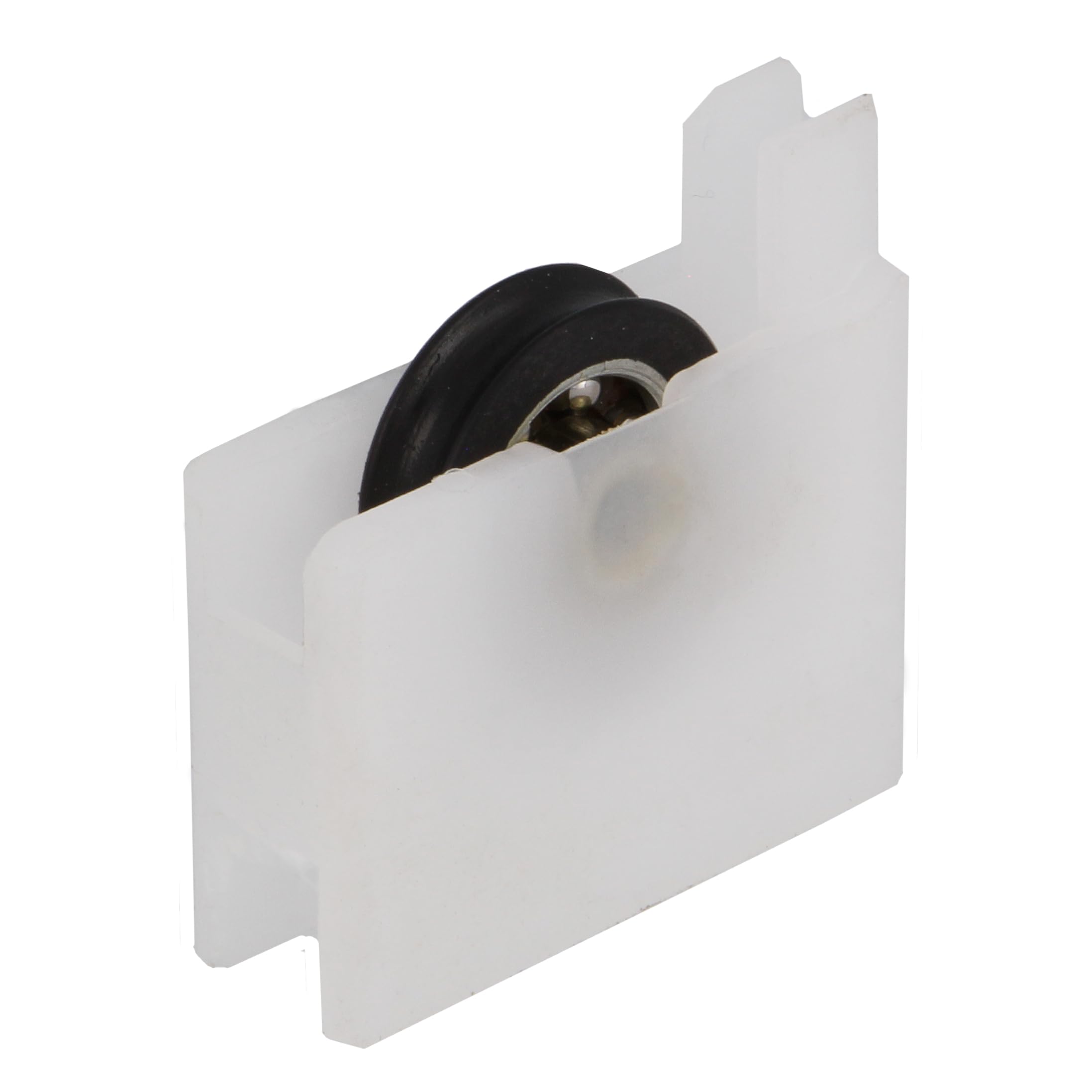 Amig - Sliding Window Roller - Set of 2 Units - Size 40 x 39 mm - Nylon Housing with Ball Bearings - Designed for Sliding Windows - White - Mod. COR06