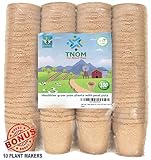 Peat Pots for seedlings Seed Starter Tray Garden - Germination Seedling Trays are Biodegradable and Organic | 3" Peat Pots 100% Eco-Friendly 100 Pack 3 inch (100)