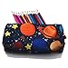 LParkin Space Canvas Galaxy Pencil Case Gifts Pen Bag Pouch Box Gadget Stationary Case Makeup Cosmetic Bag