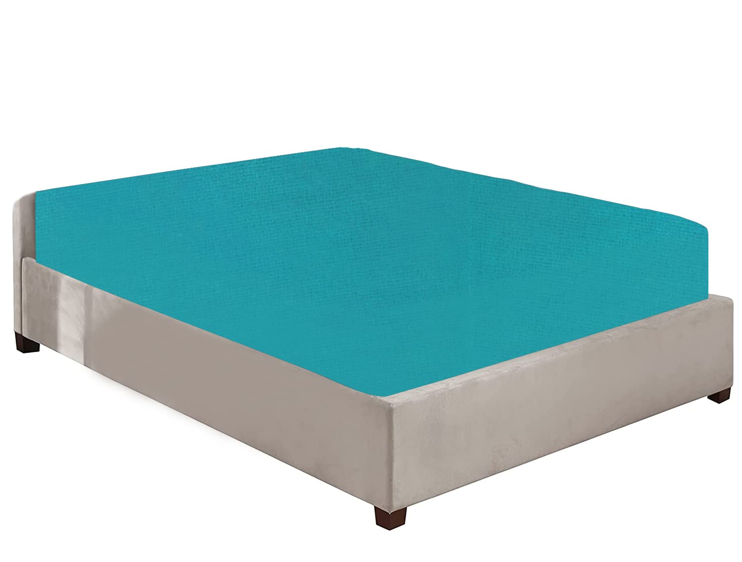 100% Brushed Cotton Flannelette 40CM/16" Extra Deep Fitted Sheets in 12 Colours (Teal, Single) โ image 1