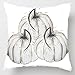 Decemter Happy Fall Yall Pumpkin Thanksgiving Decoration Cotton Blend Cushion Cover Set of 4,18x18