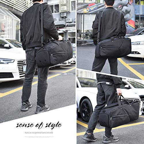 image for NUBILY Gym Bag Sports Duffle Bag with Shoes Compartment Waterproof Lar