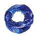 A&A AOSHAN Nebula Galaxy Interstellar Print Blue Color Women Infinity Loop Scarf (Blue Collar)