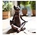 Rusty Brown Vintage Rustic Decorative Resin Animal Cat Yoga Pose Statue