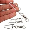 Sougayilang-Fishing-Ball-Bearing-Swivel-Snap-Saltwater-Fishing-Swivels-with-Coastlock-Snap-Connector-Fishing-Tackle
