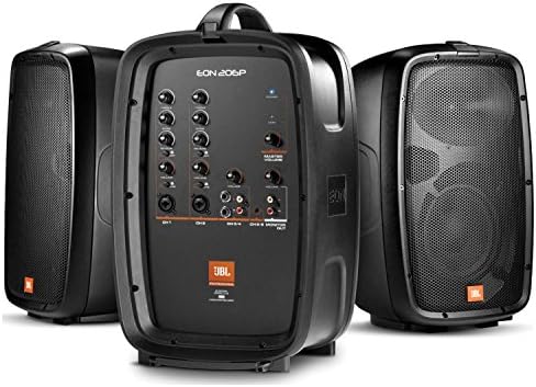 JBL EON206P 160W Compact All-in-one PA with 6-channel Mixer and Dual 2-way Speakers