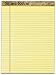 TOPS Second Nature 100% Recycled 18 lb. Legal Pad, 8-1/2 x 11-3/4 Inches, Perforated, Canary, Legal/Wide Rule, 50 Sheets per Pad, 12 Pads per Pack (74095)