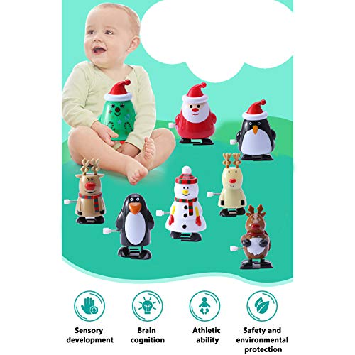 8pcs Christmas Wind Up Toys for Kids Christmas Birthday Thanksgiving Gift