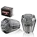 HK5 Universal JDM VIP 60mm Manual MT Transparent Octagon Crystal Bubble Shift Knob 1 Pack (Black)