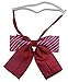 Pre-Tied Japanese School Girl Uniform Bow Ties, Office Lady Uniform Bowtie/Women kawaii Neck Tie for Cosplay WBT6 (red)