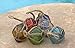 Mary B Decorative Art MB Japanese Glass Fishing Floats Assorted Colors Fishing Net Buoys Set of 6