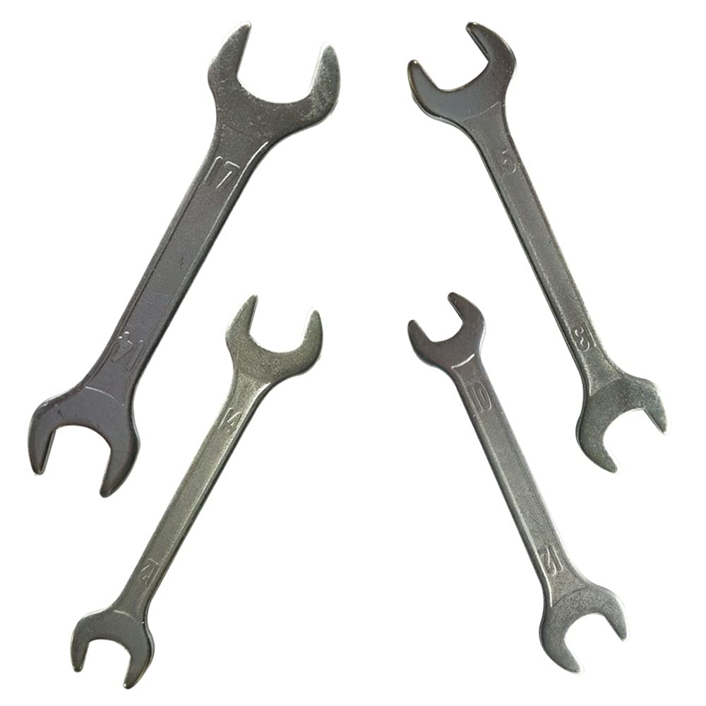 Lotatheta 4 PCs Double Ended 10 mm thru 17mm Cone Wrench Bicycle Tool Kit Spanner Bike Cycling Multi Set