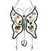 KY&BOSAM Gifts for Mom Butterfly Suncatcher I Love You Glass Sun Cathers for Windows Hangings Wind Chime with Real Flower Wings and Heart Charm Birthday Gift for Women Mother's Day Valentine's Day