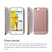 iPhone 6S Case, elago® [Outift Matrix][Rose Gold] - [Premium Hybrid Construction][Brushed Aluminum][Spark Design Award] - for iPhone 6/6S