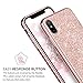 BENTOBEN Case for iPhone XS Max 2018, Slim Glitter Shiny Full Body Protective Flexible Soft TPU Shockproof Anti Scratch Sturdy Non Slip Girl Women Phone Covers for Apple iPhone XS+ MAX 6.5“, Rose Gold