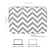 HSEOK C01G01 13-13.3 Inch MacBook Air Pro 13-13.3 Inch Surface Laptop Sleeve Waterproof Lycra Laptop Bag with Small Pouch