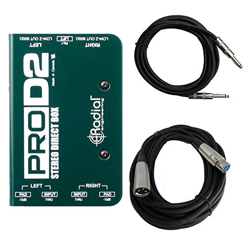 Radial Engineering Prod2 Passive Stereo Di Box W Xlr Amp Instrument Cables Bundle Buy Online In Andorra At Andorra Desertcart Com Productid 18853642