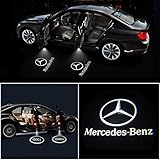 IHEX Auto 2pcs for Mercedes Benz Wireless Car Door Led Welcome Laser Projector Logo Light Ghost Shadow Light Lamp Logos