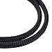 eBoot 4 Pack PWM Fan Splitter Cable Sleeved Braided Y Splitter Computer PC Fan Power Cable 1 to 2 Converter (Black)