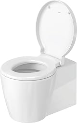 Duravit Starck 1 Toilet Seat Soft Close Urea Thermoset White Stainless Steel view 6