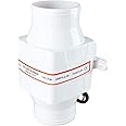 YaeMarine 3 Inch 12V in-Line Blower Electric in-Line Marine Bilge Air Blower 130 CFM White for Boat Marine