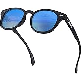 AEANU Polarized Sunglasses for Teens – UV400 Color Mirror Lens,Matte Round Frame Small Faces–Cycling & Outdoors